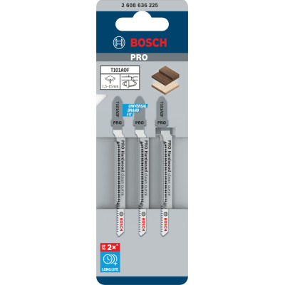 Lame De Scie Sauteuse Pro Hardwood Clean Curve T101Aof, 83 mm, 3 Pièces Dure Ju