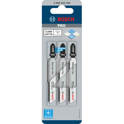 Lame De Scie Sauteuse Pro Soft Tile T130Rf, 83 mm, 3 Pièces , Convient À Toutes