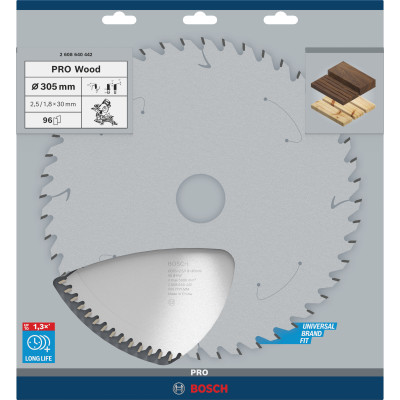 Lame De Scie Circulaire Pro Wood, 305 X 2,5 X 30 mm Dure Jusqu'À 1,3 Fois Plus