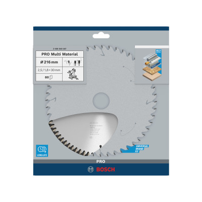 Lame De Scie Circulaire Pro Multi Material, 216 X 2,5 X 30 mm Conçue Pour Coupe