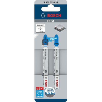 Lame De Scie Sauteuse Pro Metal Thick T121Bfc 92 mm, 2 Pièces