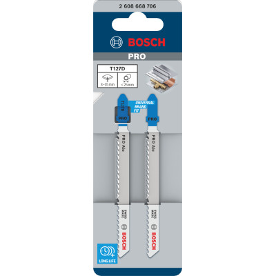 Lame De Scie Sauteuse Pro Alu T127D, 100 mm, 2 Pièces