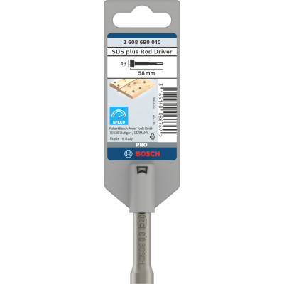 Pro SDS Plus Rod Driver, 58 mm Conçue Pour Enfoncer Des Clous, Convient À Tous