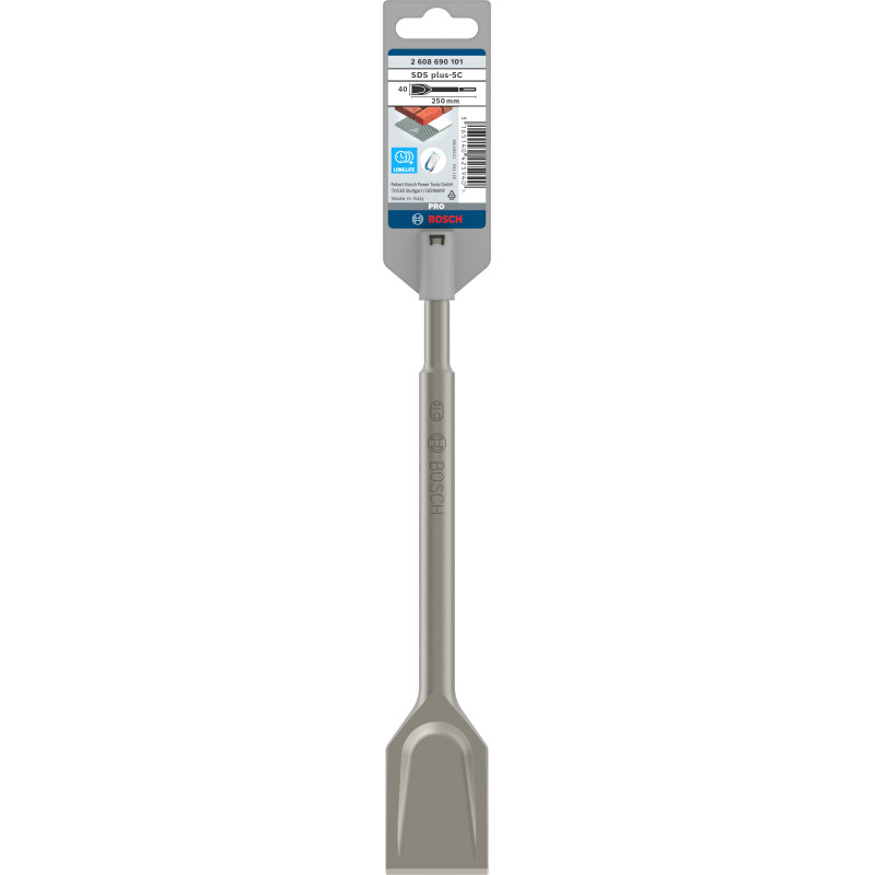 Burin Bêche SDS-Plus 250 X 40 mm Burin Bêche, Auto-Affûtant, Long Life Avec 30 %