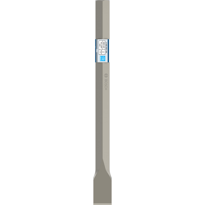 Burin Plat Pro Hex-4C 28 mm, 35 X 400 mm Conçu Pour Le Burinage Du Béton