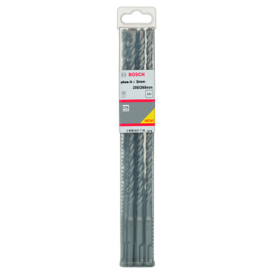 Forets SDS-Plus-3 Pour Perforateur 8 X 200 X 260 mm Pack De 10
