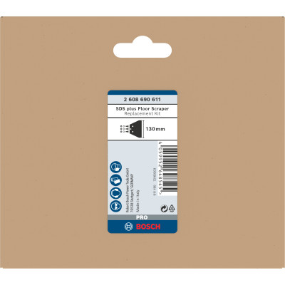 Burin Racleur Pro SDS Plus Floor Scraper, 130 mm