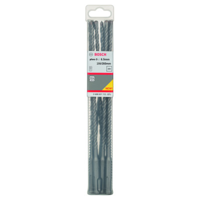 Forets SDS-Plus-3 Pour Perforateur 6,5 X 200 X 260 mm Pack De 10