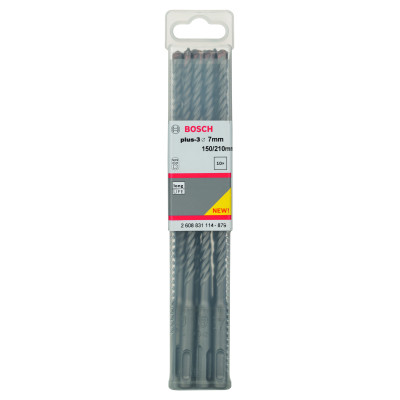 Forets SDS-Plus-3 Pour Perforateur 7 X 150 X 210 mm Pack De 10