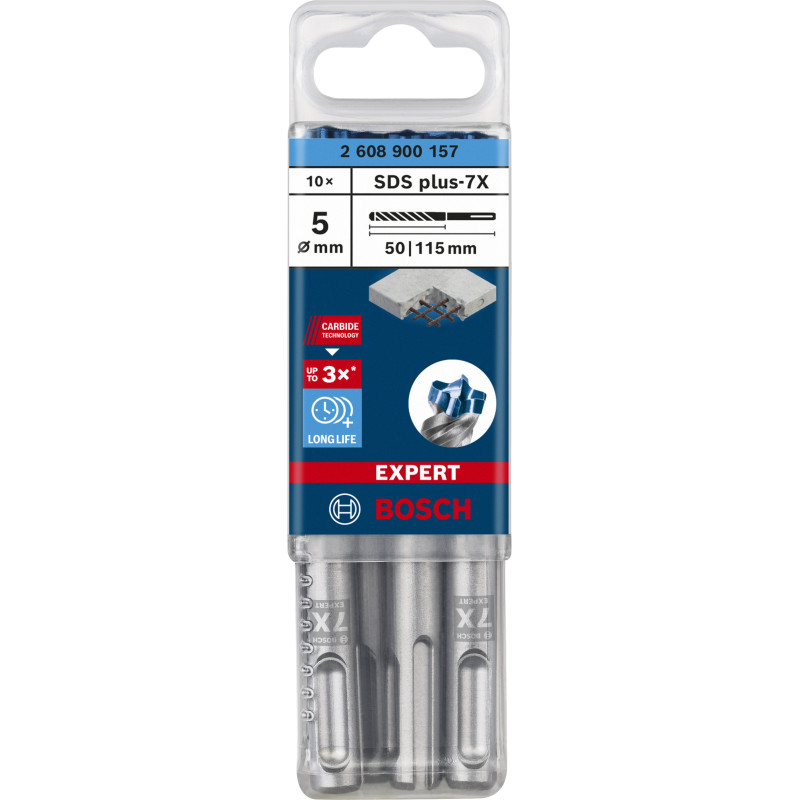 Foret Pour Perforateur Expert SDS Plus-7X 5 X 50 X 115 mm