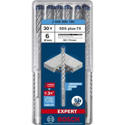 Foret Pour Perforateur Expert SDS Plus-7X 6 X 50 X 115 mm