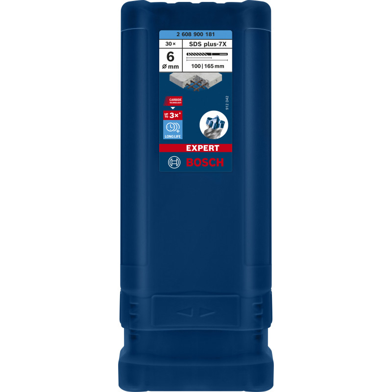 Foret Pour Perforateur Expert SDS Plus-7X 6 X 100 X 165 mm