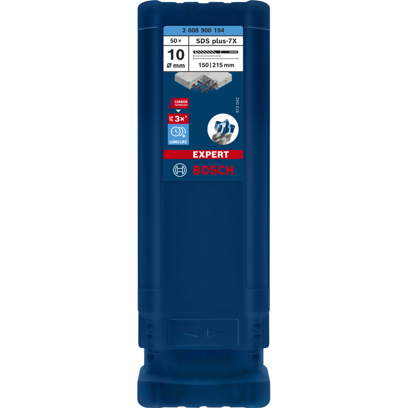 Foret Pour Perforateur Expert SDS Plus-7X 10 X 150 X 215 mm