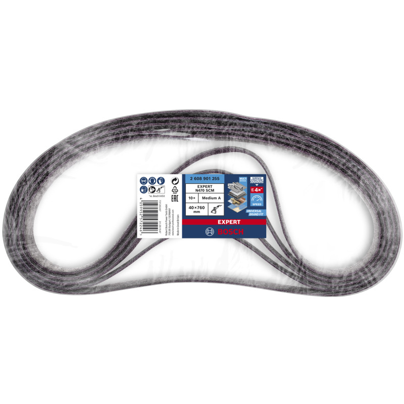 Bande Abrasive Expert N470 40 X 760 mm, Medium