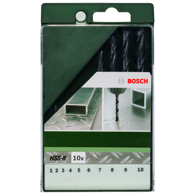 Forets À Métaux HSS-R, Din 338, Jeu De 10 Pièces 1,0 2,0 3,0 4,0 5,0 6,0 7,0 8,0