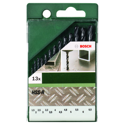 Forets À Métaux HSS-R, Din 338, Jeu De 13 Pièces 1,5 2,0 2,5 3,0 3,2 3,5 4,0 4,5