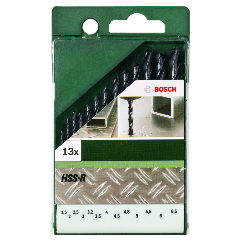 Forets À Métaux HSS-R, Din 338, Jeu De 13 Pièces 1,5 2,0 2,5 3,0 3,2 3,5 4,0 4,5