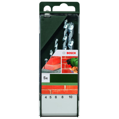 Set De 5 Forets À Matériaux 4,0 X 75 5,0 X 85 6,0 X 100 8,0 X 120 10,0 X 120