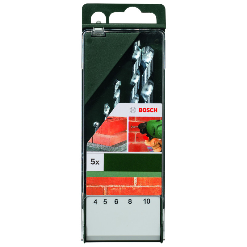 Set De 5 Forets À Matériaux 4,0 X 75 5,0 X 85 6,0 X 100 8,0 X 120 10,0 X 120