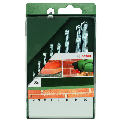 Set De 8 Forets À Matériaux 3,0 X 60 4,0 X 75 5,0 X 85 6,0 X 100 7,0 X 100 8,0 X