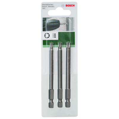 Set De 3 Embouts De Vissage Longs Pour Torx Intérieur (T) T20 T25 T30 89 mm
