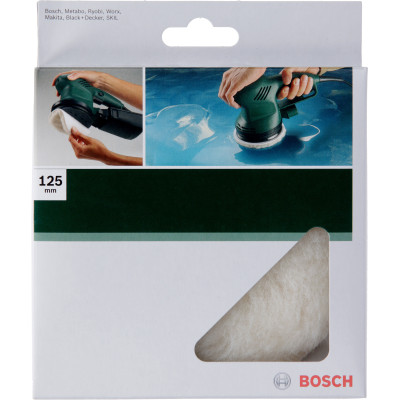 Peau De Mouton Pour Ponceuse Excentrique, 125 mm Système De Fixation Auto-Agripp