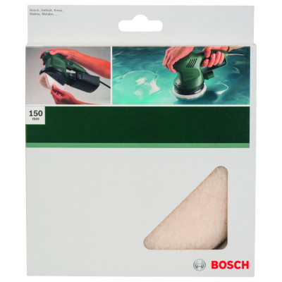 Peau De Mouton Pour Ponceuse Excentrique, 150 mm Système De Fixation Auto-Agripp