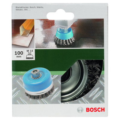 Brosse Boisseau Pour Meuleuses Angulaires Et Meuleuses Droites, À Fils Ondulés L