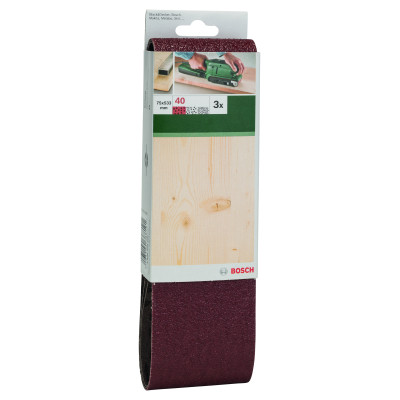 Bandes Abrasives Pour Ponceuses À Bande, Qualité Rouge, Set De 3 Pièces G 40