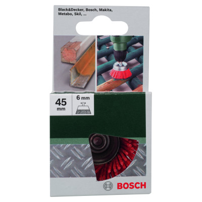 Brosses Boisseaux Pour Perceuses, À Fils Nylon Et Abrasif Corindon G80, 50 mm Di