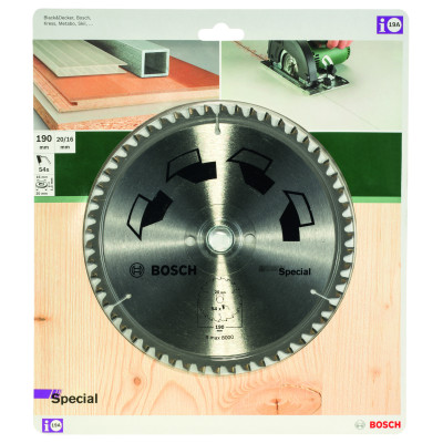 Lame De Scie Circulaire Special D 190 mm Alésage 20 mm Dents 54
