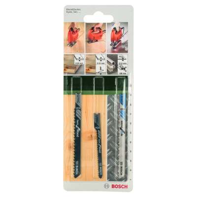 Lames De Scie Sauteuse, Lot De 3 Pièces, Emmanchement En U U 111 C U 19 Bo U 1