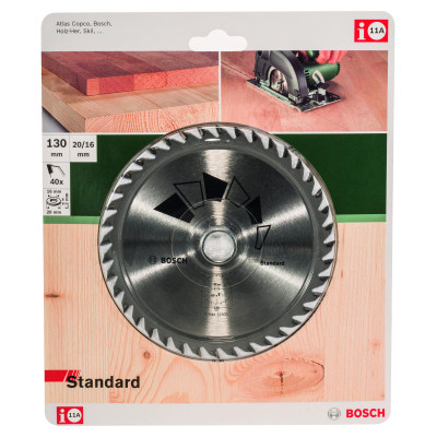 Lame De Scie Circulaire Standard D 130 mm Alésage 20 mm Dents 40