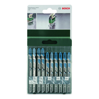 Lames De Scie Sauteuse, Lot De 10 Pièces, Emmanchement En T T 118 A (2X) T 118 B