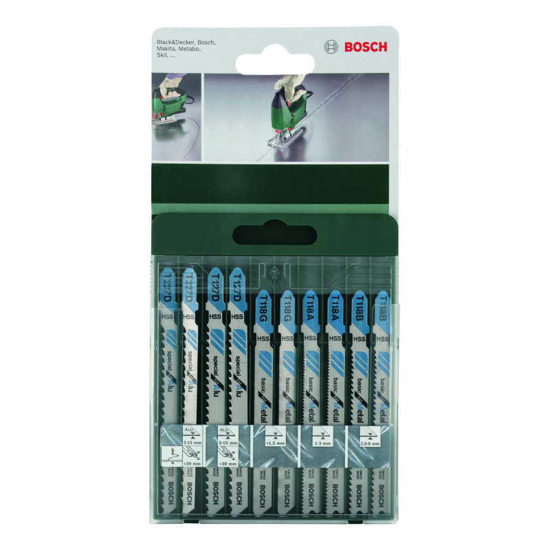 Lames De Scie Sauteuse, Lot De 10 Pièces, Emmanchement En T T 118 A (2X) T 118 B