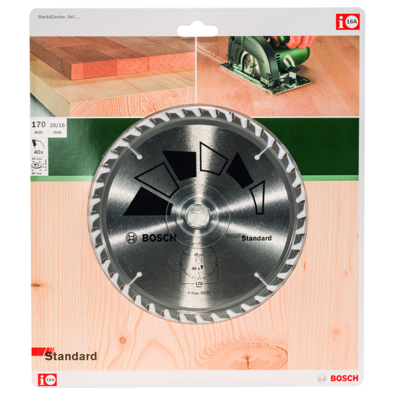 Lame De Scie Circulaire Standard D 170 mm Alésage 20 mm Dents 40