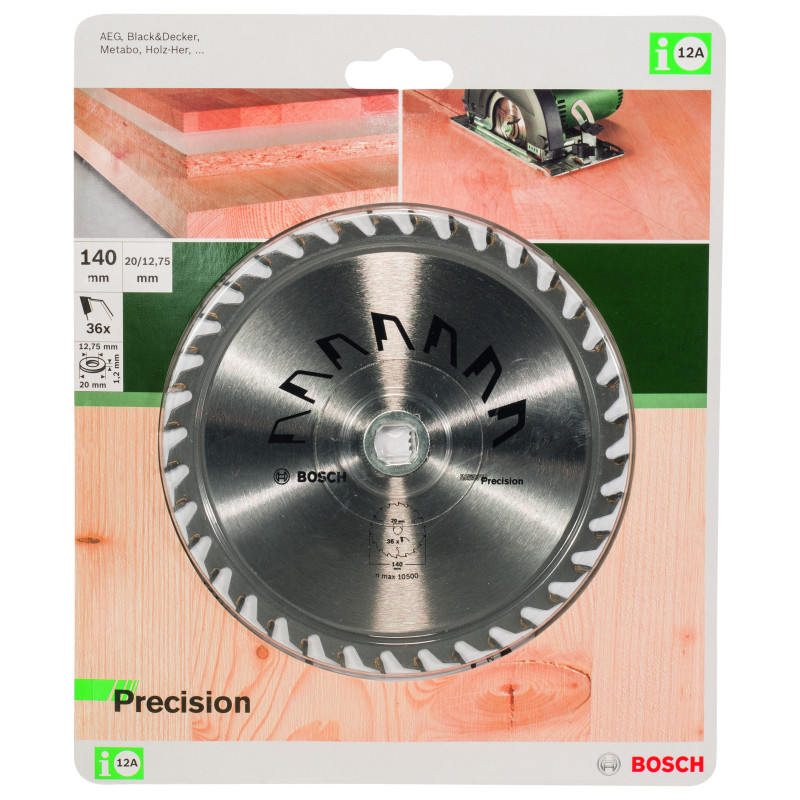 Lame De Scie Circulaire Precision D 140 mm Alésage 20 mm Dents 36