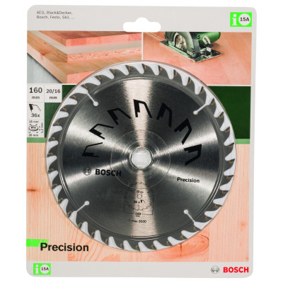 Lame De Scie Circulaire Precision D 160 mm Alésage 20 mm Dents 36