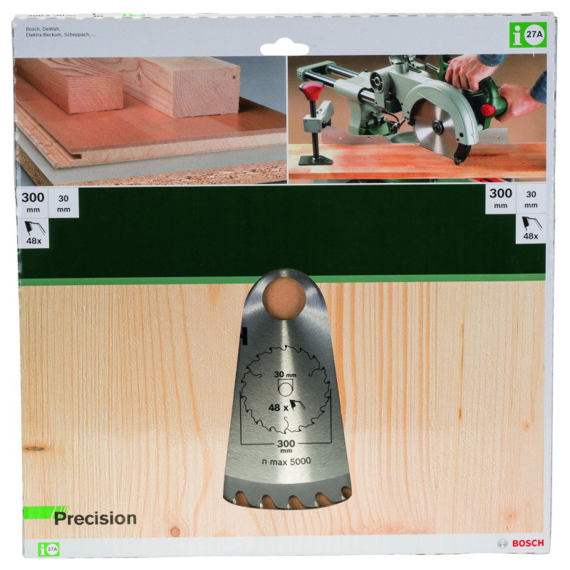 Lame De Scie Circulaire Precision D 300 mm Alésage 30 mm Dents 48