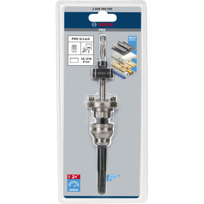 Montage Pro Q-Lock, Emmanchement SDS Plus Pour Scie Trépan Avec Système Quick Ch