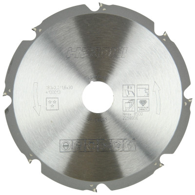 Lame Scie Circ. Ø180X30 Z8 - Plaque Plâtre/Ciment