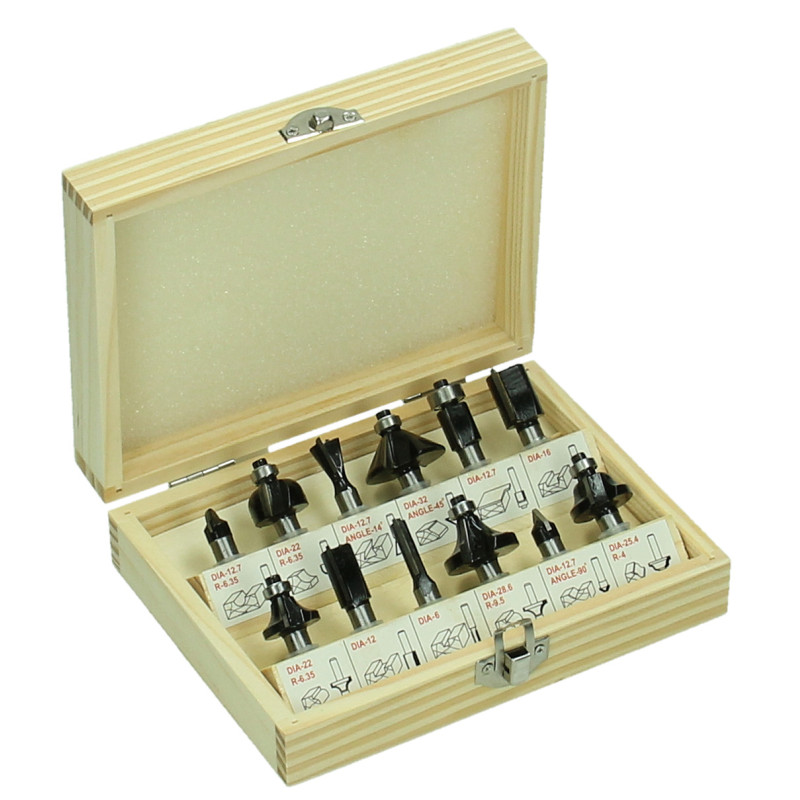 Coffret De 12 Fraises 8 mm Hm