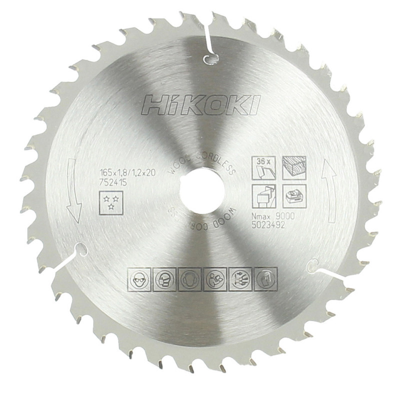 Lame Scie Circulaire Ø165 X 20 Z36 (Ép.1,8)