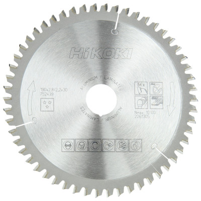 Lame Scie Circulaire Ø190 X 30 Z54 - Alu/Stratifié