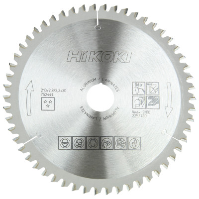 Lame Scie Circulaire Ø210 X 30 Z54 - Alu/Stratifié