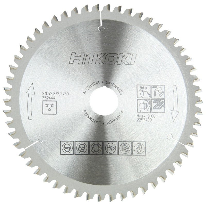 Lame Scie Circulaire Ø210 X 30 Z54 - Alu/Stratifié