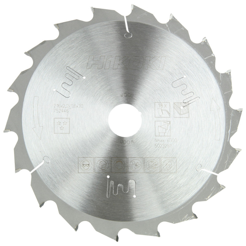 Lame Scie Circulaire Hm Ø216 X 30 Z18 Bois