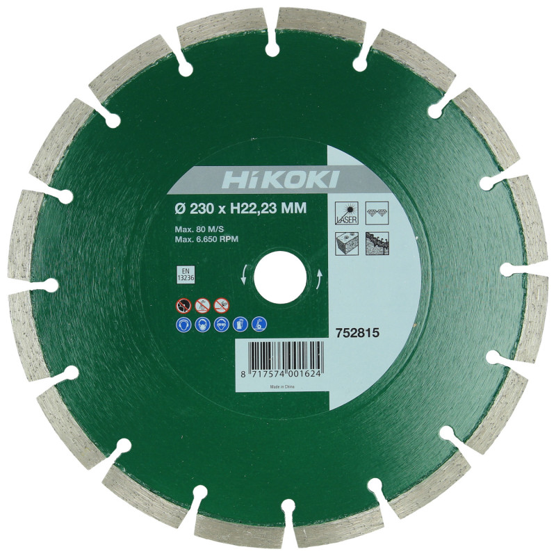 Disc Diamant Ø230X22.2X10 - Univ. Laser - Ts Matériaux