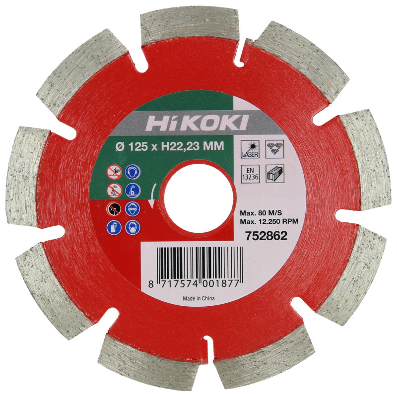 Disc Diamant Ø125X22.2X10 - Segmenté Laser - Mtx Abrasifs