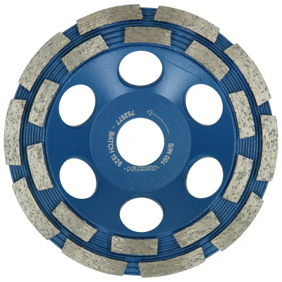 Meule Diamant Ø125X22,2 Seg.5 Double Rangée À Surfacer Mtx Très Durs Premium